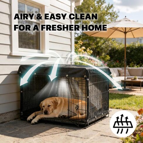 Amgo 6' x 10' Black Dog Kennel Shade Cover, 90% UV Block Shade Cloth, Mesh Tarp with Grommets for Dog Playpen, Dog Pen, Dog Run, Dog Crate, Fence Privacy Screen (We Make Custom Size) in Kuwait