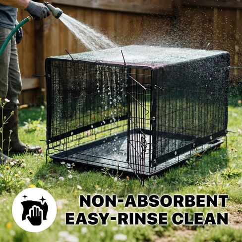 Amgo 6' x 10' Black Dog Kennel Shade Cover, 90% UV Block Shade Cloth, Mesh Tarp with Grommets for Dog Playpen, Dog Pen, Dog Run, Dog Crate, Fence Privacy Screen (We Make Custom Size) in Kuwait
