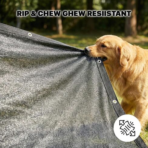 Amgo 6' x 10' Black Dog Kennel Shade Cover, 90% UV Block Shade Cloth, Mesh Tarp with Grommets for Dog Playpen, Dog Pen, Dog Run, Dog Crate, Fence Privacy Screen (We Make Custom Size) in Kuwait