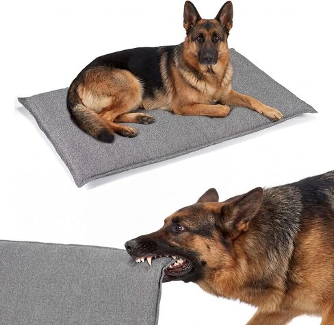 Veehoo Chew Proof Dog Crate Pad, Indestructible Dog Bed Crate Mat with Reinforced Stitching, Large Chew Resistant Kennel Pad for Aggressive Chewers, Machine Washable, 35" x 22" in Kuwait