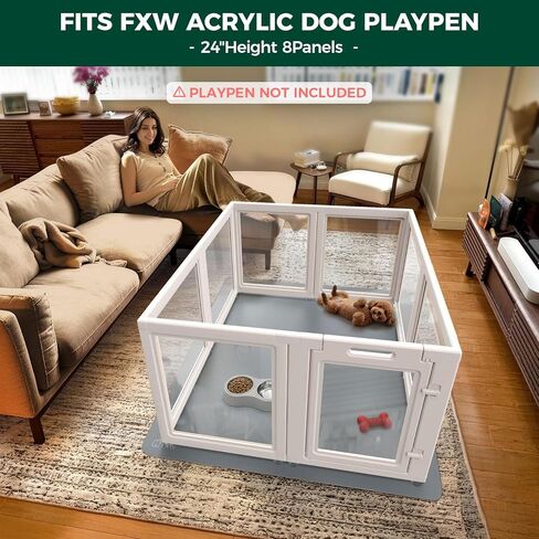 FXW Ultra Waterproof Pet Floor Protector Mat & Under Dog Crate Mat, Resistant & Easy to Clean, for FXW Rollick/Homeplus, 47''L x 47''W in Kuwait