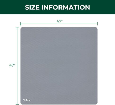 FXW Ultra Waterproof Pet Floor Protector Mat & Under Dog Crate Mat, Resistant & Easy to Clean, for FXW Rollick/Homeplus, 47''L x 47''W in Kuwait