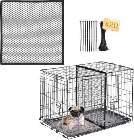 Dog Crate Divider Panel for 36 Inch Crate, Durable Thick Puppy Kennel Divider with Ties, Adjustable Training Accessory (Divider Only) (24" H x 22.5" W) in Kuwait