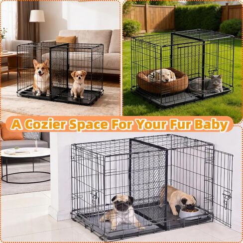 Dog Crate Divider Panel for 36 Inch Crate, Durable Thick Puppy Kennel Divider with Ties, Adjustable Training Accessory (Divider Only) (24" H x 22.5" W) in Kuwait