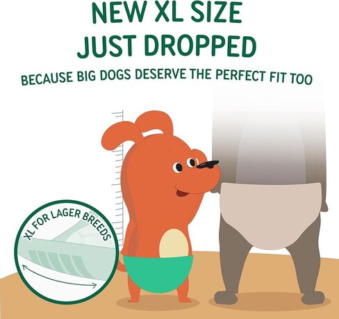 PAWPANG Disposable Dog Diaper Liners Booster Pads for Male & Female Dogs, 100ct, 5 Sizes Options, Doggie Diaper Inserts fit Most Types of Dog Diapers - Pet Belly Bands & Male Wraps (Small(100ct)) in Kuwait