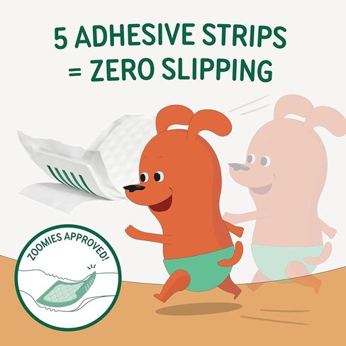 PAWPANG Disposable Dog Diaper Liners Booster Pads for Male & Female Dogs, 100ct, 5 Sizes Options, Doggie Diaper Inserts fit Most Types of Dog Diapers - Pet Belly Bands & Male Wraps (Small(100ct)) in Kuwait