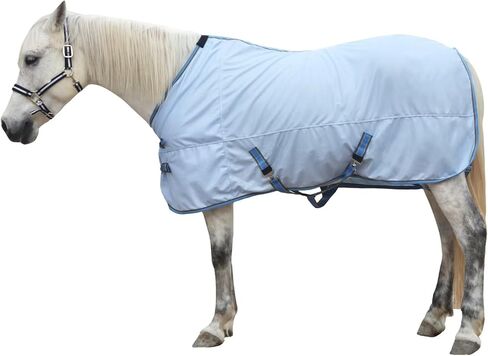 LEAFOREST Horse Mesh Fly Sheets - Lightweight Breathable Standard Neck UV Protection Sheet Blue, 78IN in Kuwait