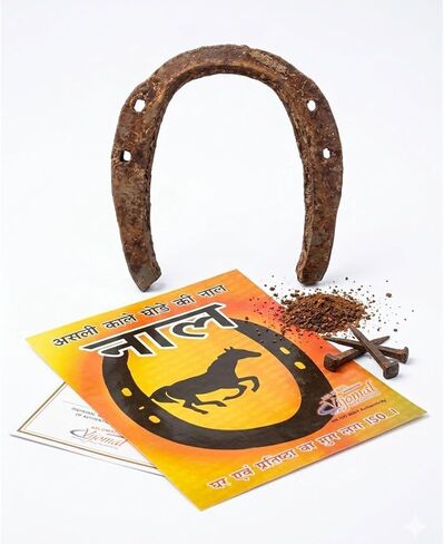 Kale Ghode Ki Naal Black Horse Shoe, Iron, Shani Dosh Nivaran, Nazar Protection Talisman for Home, Shop & Office in Kuwait