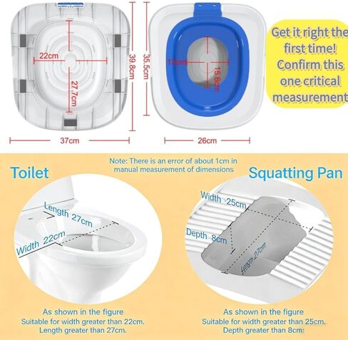 Cat Toilet Training Kit – Litter Box Trainer for Indoor Cats, Reusable Plastic Rings Fit Any Toilet, Stop Scooping Litter (Blue) (Blue) in Kuwait