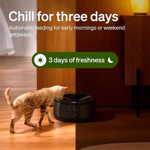 PETLIBRO Automatic Wet Food Cat Feeder 2026 New Version with Semiconductor Cooling, Refrigerated 3 Fresh Meals in 3 Days, App-Controlled Pet Food Dispenser, Stainless Steel Bowl, Easy to Clean in Kuwait