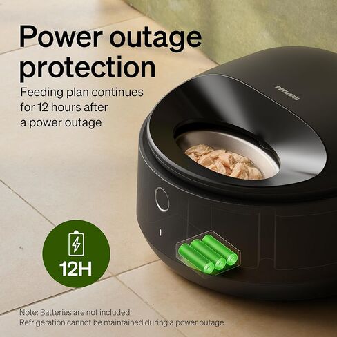 PETLIBRO Automatic Wet Food Cat Feeder 2026 New Version with Semiconductor Cooling, Refrigerated 3 Fresh Meals in 3 Days, App-Controlled Pet Food Dispenser, Stainless Steel Bowl, Easy to Clean in Kuwait