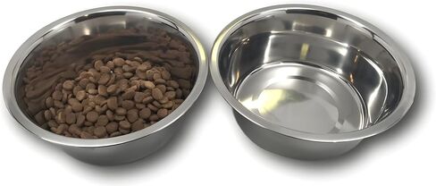 Stainless Steel Cat & Dog Bowls, 16 oz Each, Small Pet Feeding Dishes for Food & Water, Lightweight & Durable, 4 Pack in Kuwait
