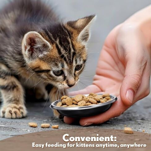 500 Pcs Mini Pet Disposable Feeding Bowls Bulk, Small Plastic Travel Food Bowls for Small Cats, Puppies, and Other Pets - Ideal for Dry & Wet Food, Water in Kuwait