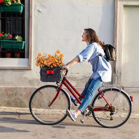 Dog Bike Carrier Basket, Dog Basket for Bike, Lightweight Bicycle Carrier for Small Pets Cats Outdoor Riding,Suitable for Rear/Front of Bicycle - Large Capacity Ebike Accessoriest for Fruit & Grocery in Kuwait
