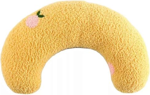 Yellow Pet Calming Pillow Indoor U Shape Soft Fluffy Relief Sleeping Bed Pillow for Dogs Cats in Kuwait