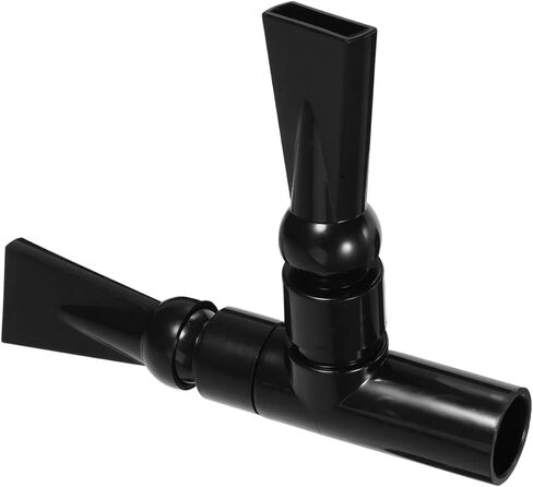 Abaodam Flat Double Nozzle Water Outlet for Fish Tank, Plastic Fitting Easy to Install and Remove Efficient Control for Aquariums in Kuwait