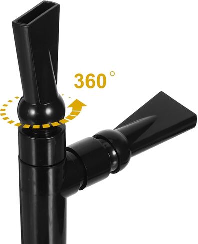 Abaodam Flat Double Nozzle Water Outlet for Fish Tank, Plastic Fitting Easy to Install and Remove Efficient Control for Aquariums in Kuwait