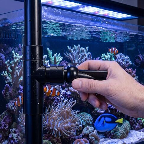 Abaodam Flat Double Nozzle Water Outlet for Fish Tank, Plastic Fitting Easy to Install and Remove Efficient Control for Aquariums in Kuwait