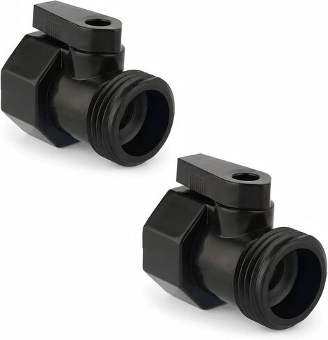 Aquarium Water Changer Flow Valve 2-Pack - Leak-Proof ON/OFF Control for Fish Tank Siphon Hose | Compatible with Python Water Changer System | Universal 1/2" 5/8" 3/4" Garden Hose Fitting in Kuwait