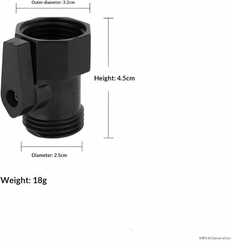 Aquarium Water Changer Flow Valve 2-Pack - Leak-Proof ON/OFF Control for Fish Tank Siphon Hose | Compatible with Python Water Changer System | Universal 1/2" 5/8" 3/4" Garden Hose Fitting in Kuwait