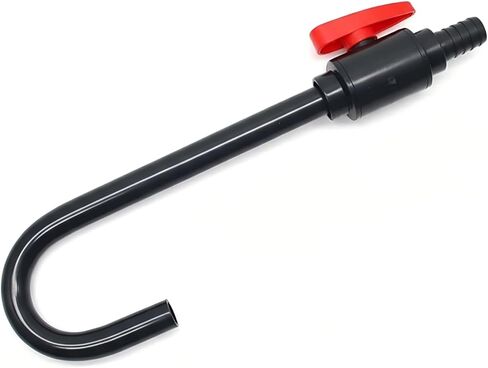 Aquarium Water Changer Replacement Hook for 5-55 Gallon | 14in Siphon Hose BPA-Free PVC ABS | Hands-Free Flow Valve | Garden Hose 1/2" 5/8" 3/4" in Kuwait