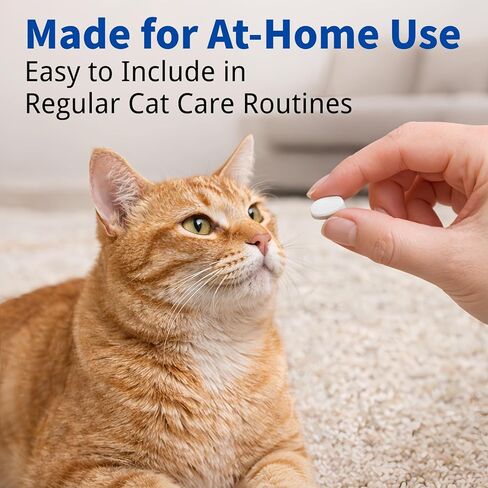 Dewormer for Cats 6 Weeks and Older, 22.2% (222 mg/g) Tablets, Fenbendazole, Cat-Specific Formula, Easy at-Home Use in Kuwait
