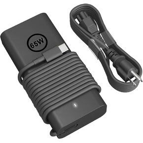 شاحن HBONY 65W 45W USB C لأجهزة الكمبيوتر المحمول Dell - Latitude 5430 5530 7330 7430 7420 5520 5420 5320 7320 7520 9420 9520 2in1 XPS 13 Plus Chromebook 3100 سلك الطاقة، محول تيار متردد من نوع كمبيوتر Dell in Kuwait