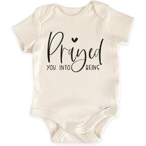Prayed You Into Being Baby Bodysuit - Christian Pregnancy Announcement Infant Outfit - Faith Baby Reveal Gift in Kuwait