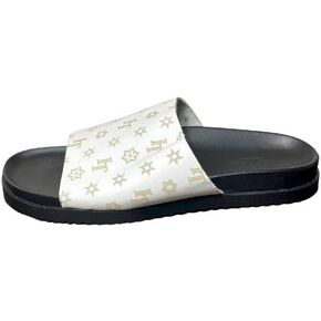 Caviar Italian White Logo Maxi Sandal in Saudi Arabia