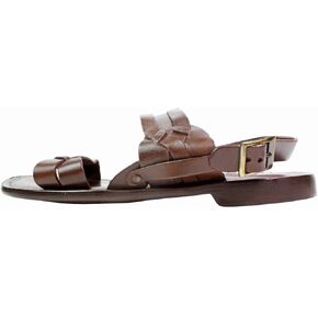 Mario Brown Italian Leather Sandals For men in Saudi Arabia