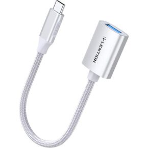 محول LENTION USB C إلى USB 3.0، محول من النوع C ذكر إلى USB 3.0 أنثى OTG متوافق مع 2023-2016 MacBook Pro، iPad Pro/Mac Air/Surface الجديد، Chromebook، الهاتف/الكمبيوتر اللوحي (CB-C6-1P، ذهبي وردي) in Saudi Arabia
