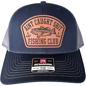 BUBBLEHEAD INK Ain't Caught Sh*t Fishing Club, Fisherman Fishing Gifts for Men, Dad, Funny Fishing Gift for Outdoorsman (Bass) Black in Kuwait