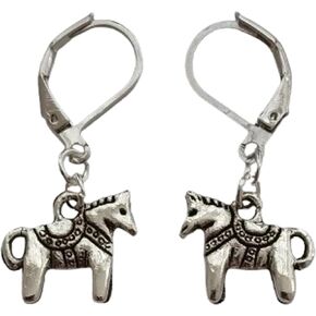 Horse Lever Back Earrings, History Fans Jewelry, Creative Cute Ear Clip for Horse Lovers in Kuwait