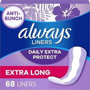 فوط يومية للحماية الفائقة من Always Anti-Bunch، طول إضافي طويل، غير معطرة، 116 قطعة in Kuwait