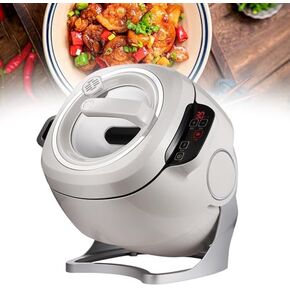 Automatic Cooking Pot 6L, 2000W Stir Fry Robot with 360° Rotation, Non-Stick Smart Wok Machine for Frying Stewing, Touch Control in Kuwait