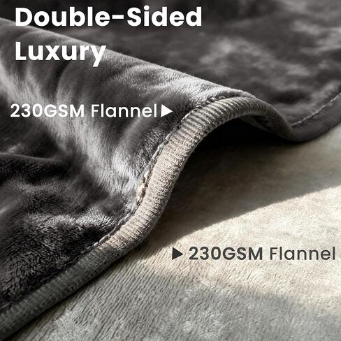 gogobunny Waterproof Blanket for Dogs and Cats, Reversible Flannel Double-Sided Furniture Protector for Couch Sofa Bed Against Spills & Pet Fur (60" x 80", Dark Grey/Light Grey) in Kuwait