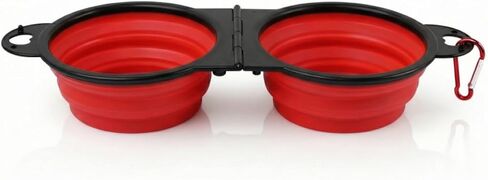 Bee Neat Adjustable Pet Bowl with 2 Size Options – Foldable Travel Dog & Cat Bowl 12.5 x 4.3 x 2, Collapsible Food & Water Bowl for Walking, Hiking & Outdoor Travel, Blue in Saudi Arabia