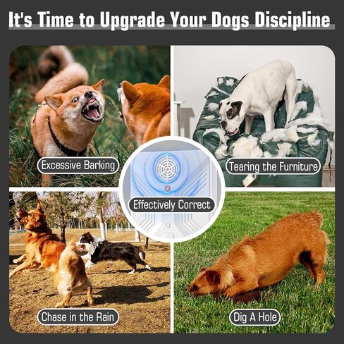 Anti Barking Devices, 3 Modes Ultrasonic Bark Box, Dog Bark Deterrent Devices, Dog Barking Stopper, Anti Barking Device for Dogs Long Range 50ft, Barking Control Devices for Dog Training in Outdoor in Kuwait
