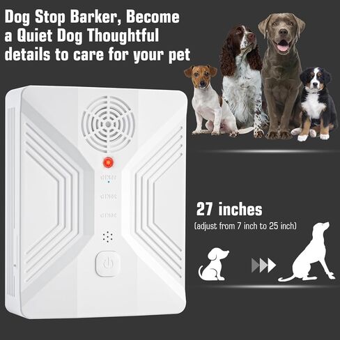 Anti Barking Devices, 3 Modes Ultrasonic Bark Box, Dog Bark Deterrent Devices, Dog Barking Stopper, Anti Barking Device for Dogs Long Range 50ft, Barking Control Devices for Dog Training in Outdoor in Kuwait