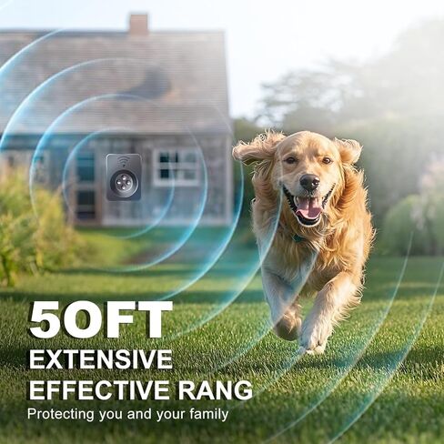 Anti Barking Device for Dogs Long Range 50ft, Ultrasonic Dog Bark Deterrent Device with Stop Dog Barks - Dog Barking Stopper, Bark Box, Barking Control Devices for Dog Training in Outdoor/Indoor in Kuwait