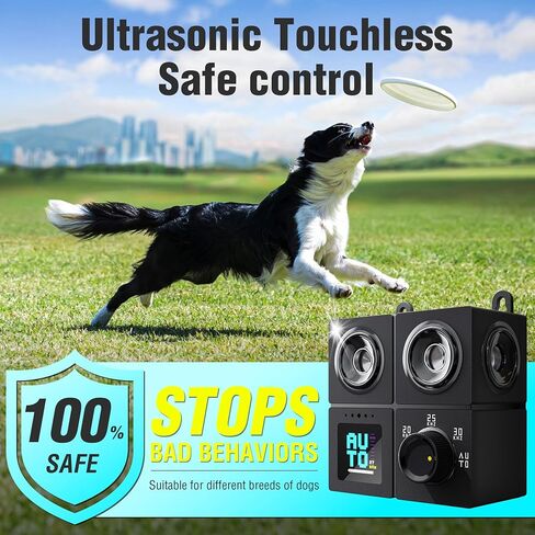 Anti Barking Device for Dogs, Ultrasonic Dog Bark Deterrent Devices with 4 Modes Up to 50ft (270°), Dog Barking Deterrent Devices, Bark Box, Barking Control Devices for Dog Training in Outdoor/Indoor in Kuwait