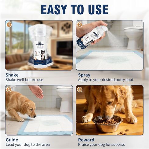 Potty Training Spray for Dogs, Go Here Dog Potty Training Spray & Dog Pee Spray, Puppy Potty Training Aid for Housebreaking, Natural Indoor & Outdoor Use, 5.07 Fl OZ in Kuwait