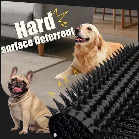 10 Pack Scat Mat for Dog with Spikes, Scat Mat Keep Dogs Off Couch, Dog Repellent Mat Deterrent Indoor, Training Pads Keep Dogs Off Bed&Desk, 16 x 13 Inch Garden Scat Mats Outdoor&Indoor in Kuwait