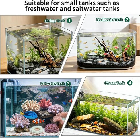 boxtech Aquarium Algae Scraper with Dual Head Design - 2 in 1 Stainless Steel Blade & Soft Brush for Small Fish Tanks, Easy Blade Replacement, Safe Glass Cleaner Tool for Aquarium Maintenance in Kuwait
