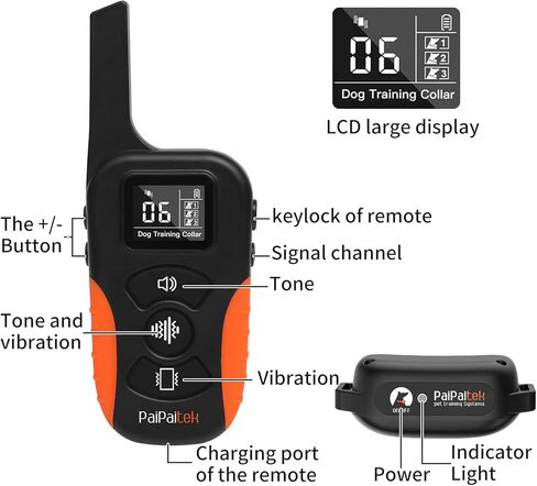 No Shock Dog Training Collar with Remote 3300ft Range, Strong Vibrating Dog Collar Beep and Vibrate Only, Waterproof & Rechargeable Vibration Collar for Small Medium Large Dogs - No Prongs in Kuwait