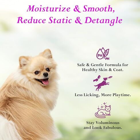 Dog Cologne Spray Long Lasting Baby Powder Scent Perfume Conditioner for Dogs Cats Grooming Smooth Hair Keep Fresh Smell Control Odors Reduce Static Detangles, Natural Non-Sticky 3.4 fl oz in Kuwait