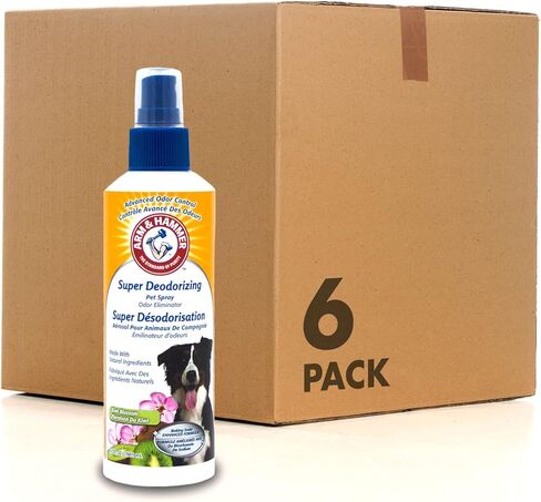 Arm & Hammer For Pets Super Deodorizing Spray for Dogs | Best Odor Eliminating Spray for All Dogs & Puppies | Fresh Kiwi Blossom Scent That Smells Great, 6.7 Ounces-1 Pack (FF9367) in Kuwait