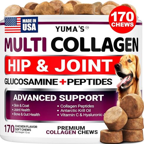 Advanced Calming Chews for Dogs - Hemp Dog Calming Chews - Anxiety Relief Treats with Melatonin, Hemp Oil - Separation Aid, Stress, Hip and Joint Supplement for Canine Health Support - Made in USA in Kuwait
