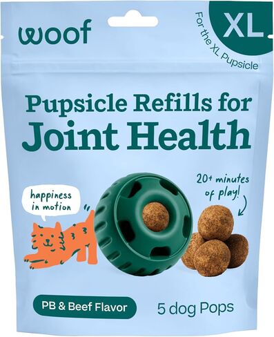 WOOF Pupsicle Refill Pops for Calming - Long-Lasting Refills for The Pupsicle Toy to Promote Calm - Calming Dog Treats - Magnesium for Dogs- Large Pops - 7 Count in Saudi Arabia