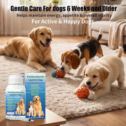 Dewormer for Dogs Fenbendazole for All Wormers, Roundworms , Hookworms , Whipworms and Tapeworms Broad Spectrum in Kuwait